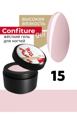 Жесткий гель BSG Confiture 15 высокая вязкость 13 гр нежный светло-розовый