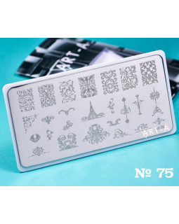 Пластина для стемпинга Art-A 6*12см A75