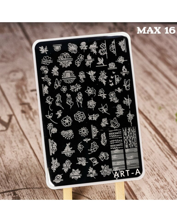 Пластина для стемпинга Art-A 9.5*14.5см MAX 16-50