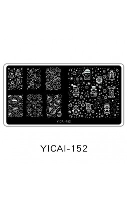Пластина YICAI-152 НОВЫЙ ГОД
