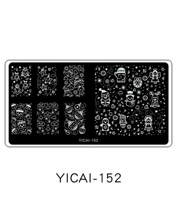 Пластина YICAI-152 НОВЫЙ ГОД