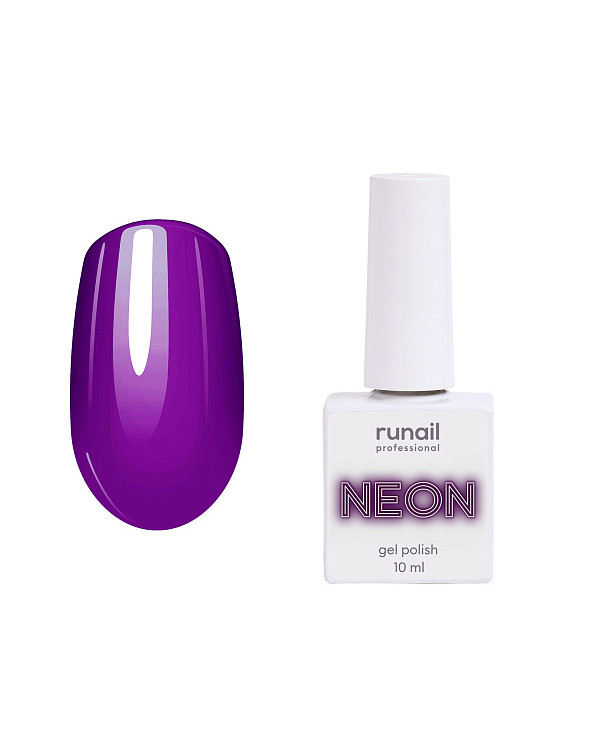 Гель-лак ruNail NEON неоновый флюоресцентный 10мл, 7249