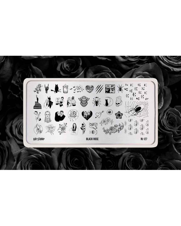 Пластина Go! Stamp  127 Black Rose