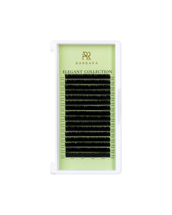 Черные ресницы BARBARA ELEGANT изгиб  D 0,10 11mm