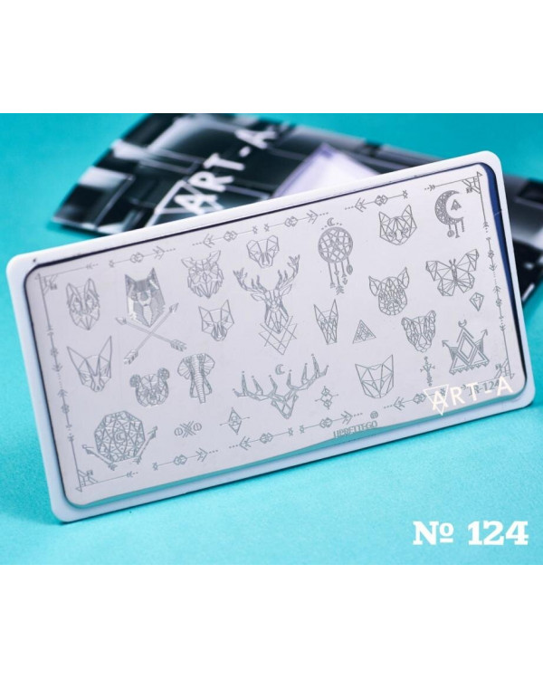 Пластина для стемпинга Art-A 6*12см A124