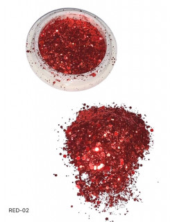 Дизайн Брокат RED-02 красный