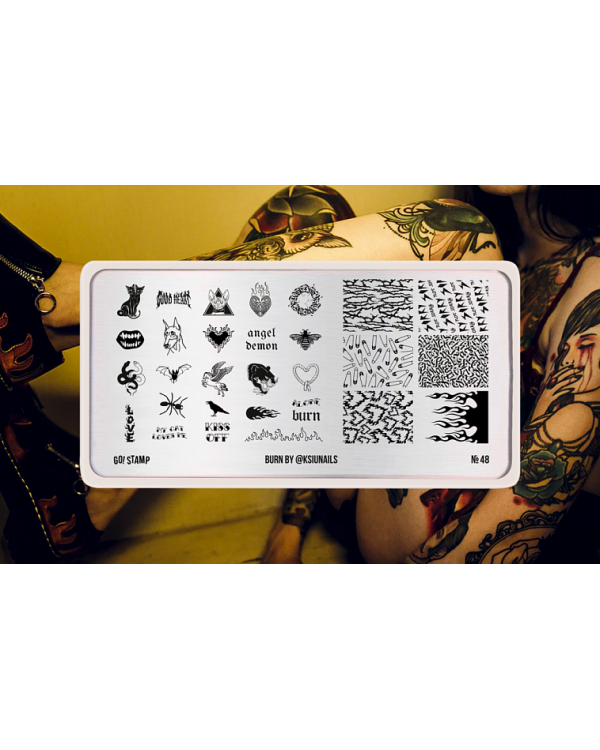 Пластина GO! stamp 48 burn by