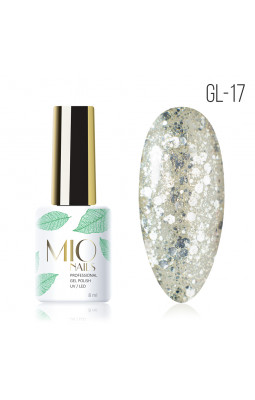 Гель-лак MIO NAILS GL-17 Мерцание серебра