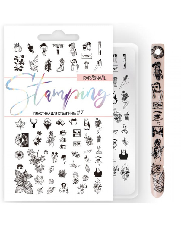 Пластина для стемпинга ParisNail PN-07