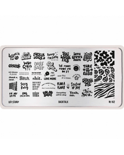 Пластина Go! Stamp  162 Backtalk