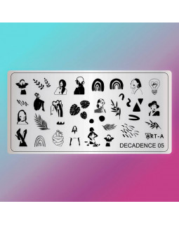 Пластина для стемпинга Art-A 6*12см Decadence 05
