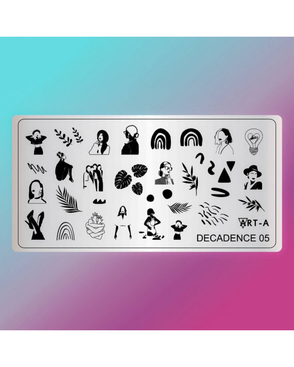 Пластина для стемпинга Art-A 6*12см Decadence 05