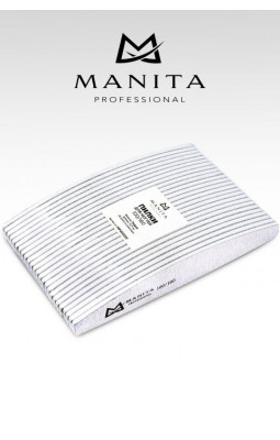 Пилка для ногтей Manita 100*180 гр лодка 25 шт набор