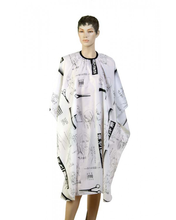 Пеньюар для стрижки Dewal "Ножницы" АР89А35