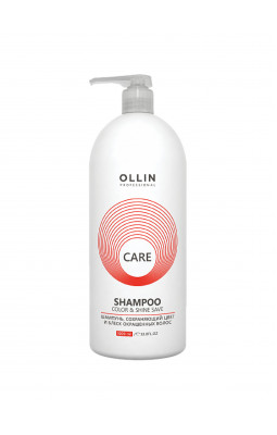 Ollin Care шампунь сохраняющий цвет и блеск окрашенных волос 1л+