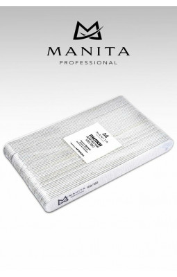 Пилка для ногтей Manita 100*180 гр 13 см 50 шт набор