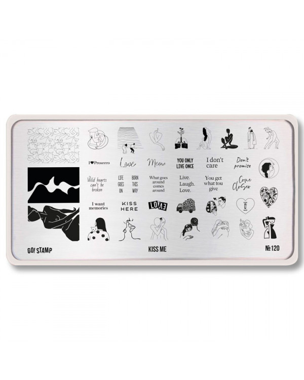 Пластина Go! Stamp 120 Kiss me Пластина Go! Stamp 120 Kiss me