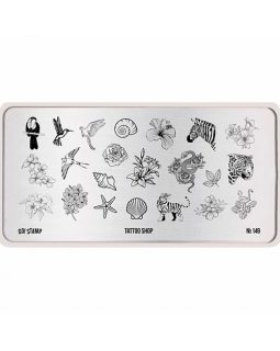 Пластина Go! Stamp 149 Tattoo Shop