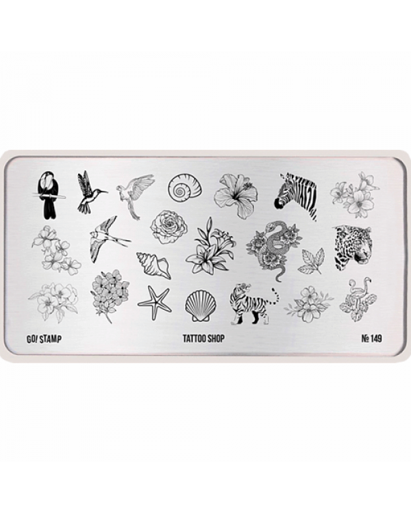 Пластина Go! Stamp 149 Tattoo Shop