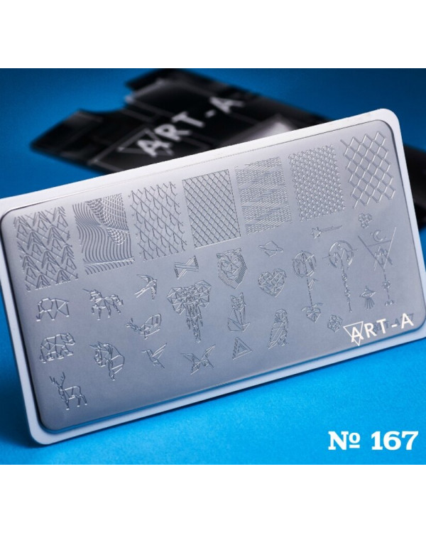 Пластина для стемпинга Art-A 6*12см A167