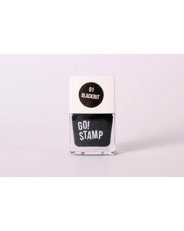 Лак для стемпинга GO ! STAMP 01 BLACKOUT 11 мл
