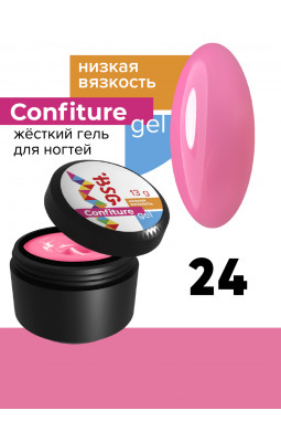 Жесткий гель BSG Confiture 24 низкая вязкость 13 гр цветочно розовый с сереневым Жесткий гель BSG Confiture 24 низкая вязкость 13 гр цветочно розовый с сереневым
