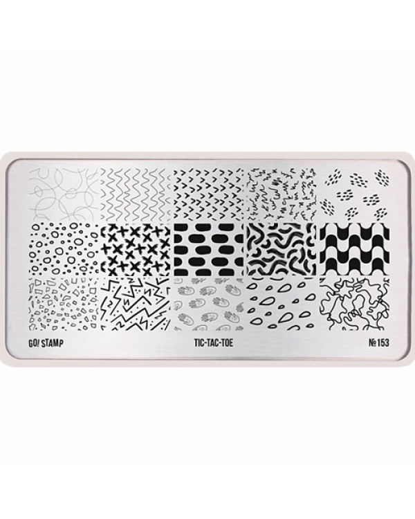 Пластина Go! Stamp  153 Tic-Tac-Toe