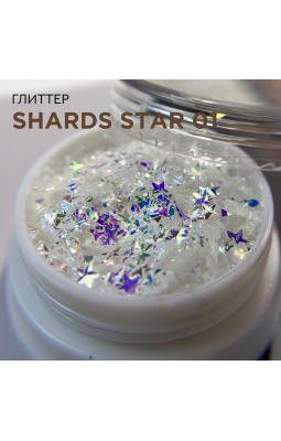 Глиттер SHARDS STAR 01