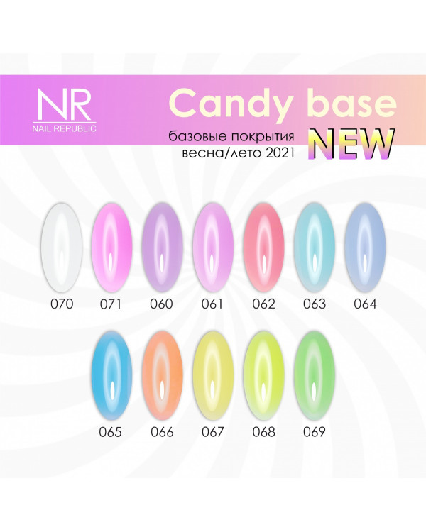 Базовое камуфлирующее покрытие Nail Republic Candy 070 10мл