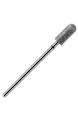 Фреза алмазная Irisk цилиндр с закругл.концом D5мм, синяя