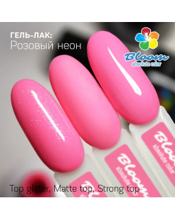 Гель-лак BLOOM 072 Розовый неон-foto2