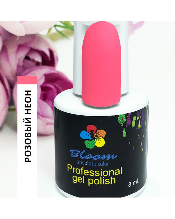 Гель-лак BLOOM 072 Розовый неон