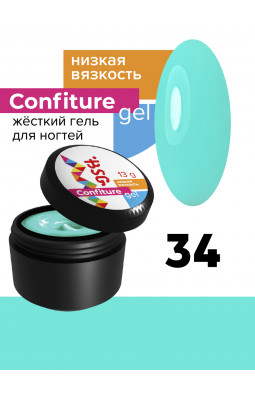 Жесткий гель BSG Confiture 34 низкая вязкость 13 гр мятный Жесткий гель BSG Confiture 34 низкая вязкость 13 гр мятный