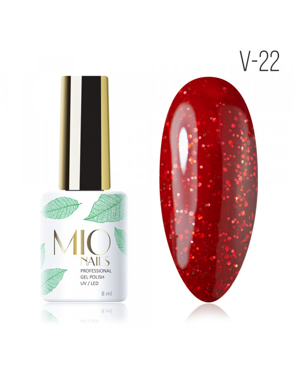 Гель-лак MIO NAILS V-22 Красный самоцвет