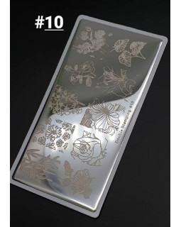 Пластина для стемпинга Double 6*12см №10