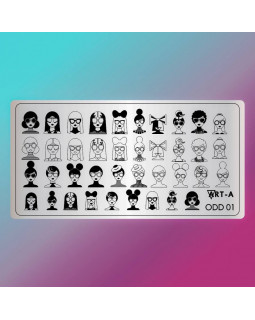 Пластина для стемпинга Art-A 6*12см ODD 01