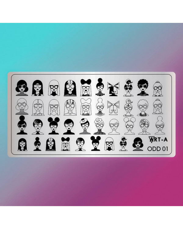 Пластина для стемпинга Art-A 6*12см ODD 01