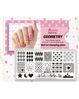 Пластина BeautyBigBang GEOMETRY XL001..