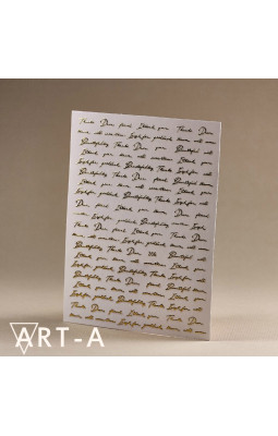 Наклейки ART-A 3D 266 надписи золото Наклейки ART-A 3D 266 надписи золото